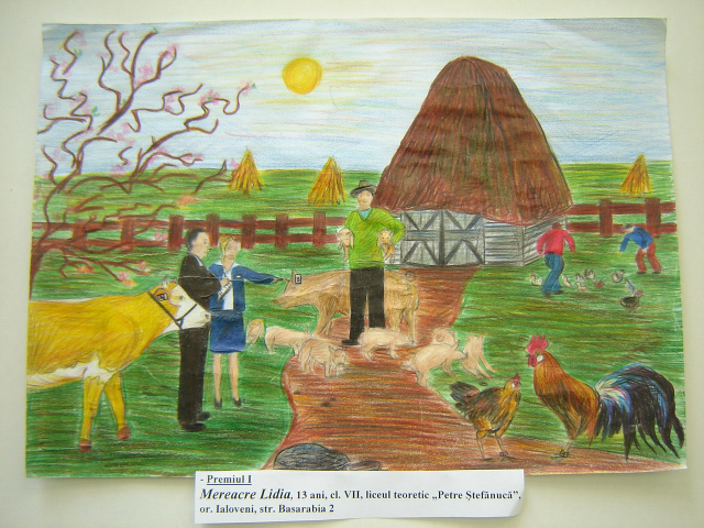 Desenele căştigătorilor la concursul de desen pe tematica Recensămîntului general agricol