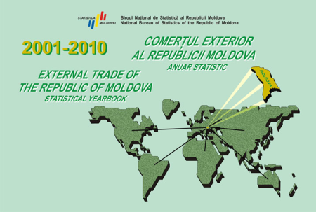 Anuarul Statistic "Comerţul exterior al Republicii Moldova în anii 2001-2010", plasat pe pagina web